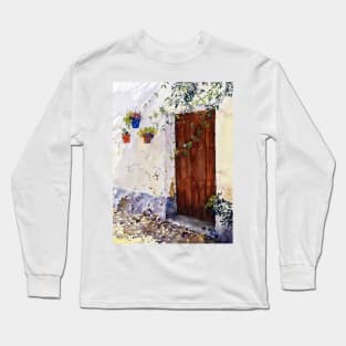 Old Door in Almocíta Long Sleeve T-Shirt